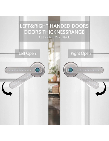 Cerradura Inteligente Laxre Biométrica Bluetooth 5 en 1