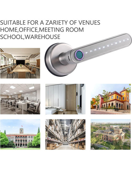 Cerradura Inteligente Laxre Biométrica Bluetooth 5 en 1