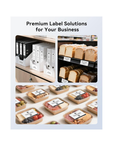 Conjunto 3 Rollos Etiquetas NIIMBOT 50x30mm Impermeables