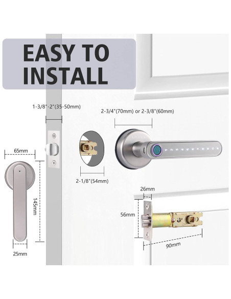 Cerradura Inteligente Laxre Biométrica Bluetooth 5 en 1