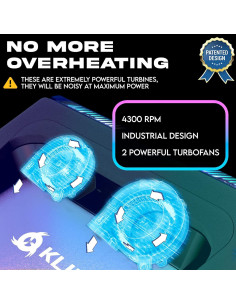 KLIM Everest Almohadilla Enfriadora para Laptop 14-17.3" 2