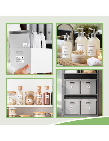 Conjunto 3 Rollos Etiquetas NIIMBOT 50x30mm Impermeables