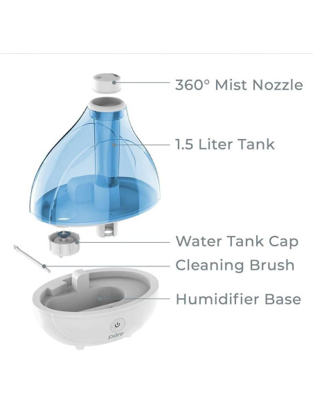 Humidificador ultrasónico MistAire Pure Enrichment 1,7L