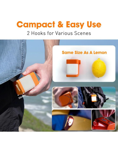 Bomba de Aire Portátil Aerogogo GP5FBA 5kPa 300L/min Naranja