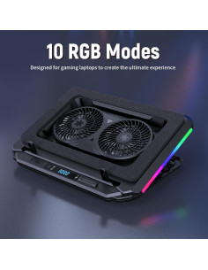 Base de Enfriamiento para Laptop Gaming Katruy 14-21" RGB 2