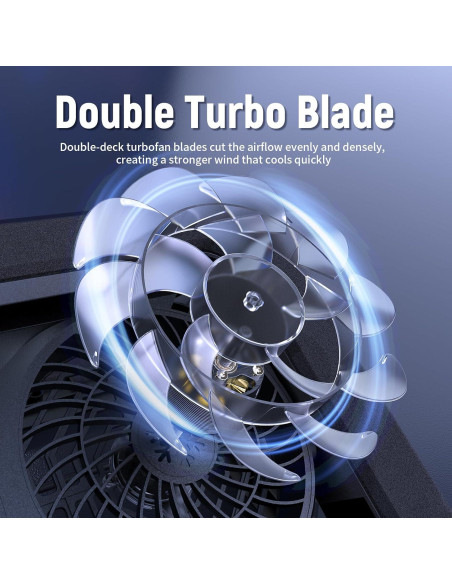 Base de Enfriamiento para Laptop Gaming Katruy 14-21" RGB