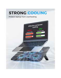Base de Enfriamiento AICHESON para Laptop 6 Ventiladores 33-43 cm 2