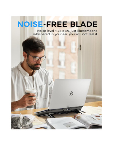 Base de Enfriamiento AICHESON para Laptop 6 Ventiladores 33-43 cm