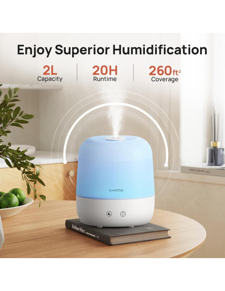 Humidificador de Niebla Fresca CLARSTON 2L Silencioso