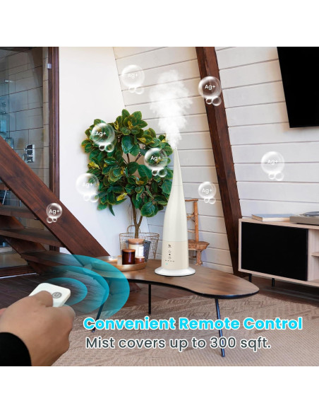 Humidificador Ultrasónico Genérico 3.03L Niebla Fría Blanco