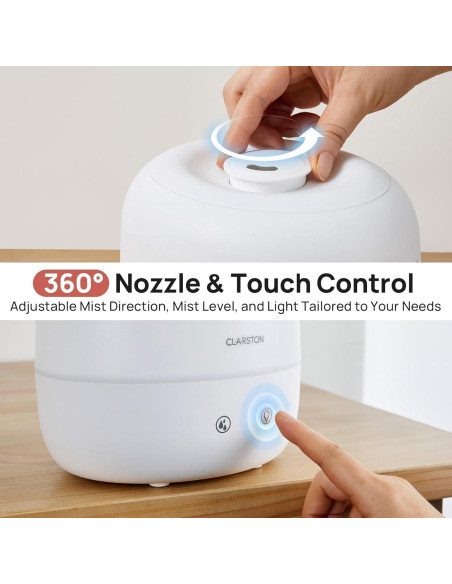 Humidificador de Niebla Fresca CLARSTON 2L Silencioso