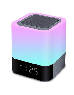 Altavoz Bluetooth HoaBoly con Reloj Despertador y Luz LED