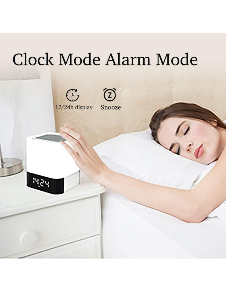 Altavoz Bluetooth HoaBoly con Reloj Despertador y Luz LED
