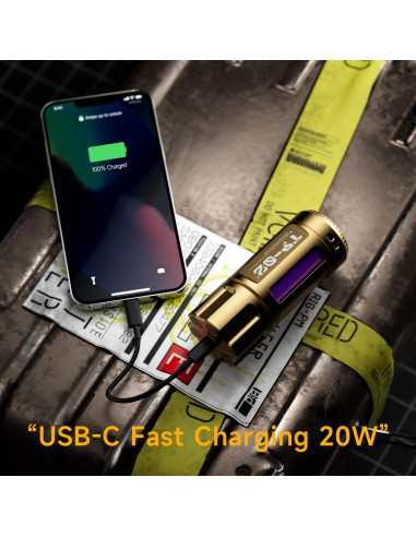 Banco de energía 5000mAh Trozk 20W carga rápida oro