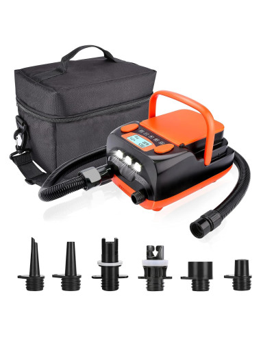 Bomba de Aire Eléctrica AGPTEK 16PSI 12V Recargable para SUP