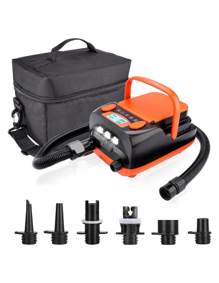 Bomba de Aire Eléctrica AGPTEK 16PSI 12V Recargable para SUP