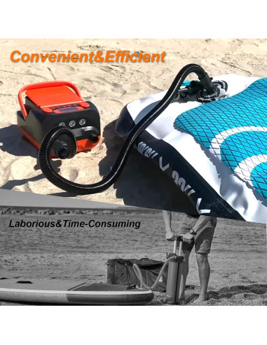 Bomba de Aire Eléctrica AGPTEK 16PSI 12V Recargable para SUP