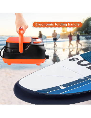 Bomba de Aire Eléctrica AGPTEK 16PSI 12V Recargable para SUP