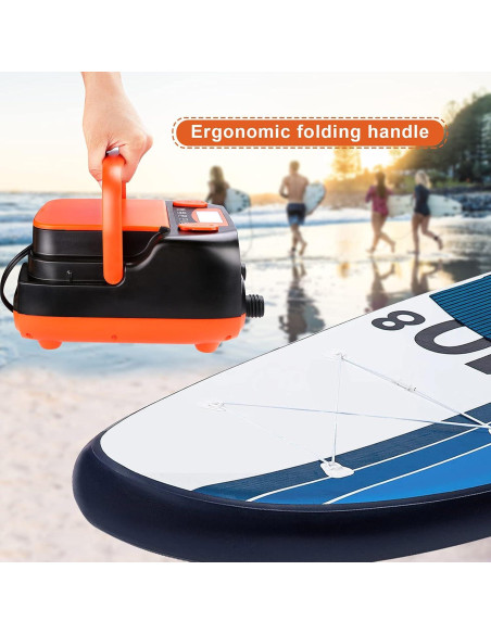 Bomba de Aire Eléctrica AGPTEK 16PSI 12V Recargable para SUP