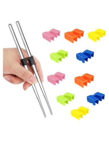 10 Ayudantes Reutilizables de Palillos QUANFULTEC para Entrenamiento