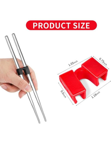 10 Ayudantes Reutilizables de Palillos QUANFULTEC para Entrenamiento