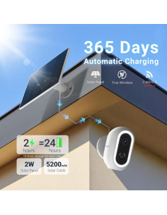 Cámara de Seguridad Inalámbrica Solar 2K LaView IP65 2