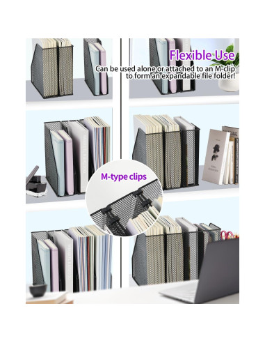 Organizador de Escritorio AUPSEN 4-Pack Malla Negro 9,07 kg