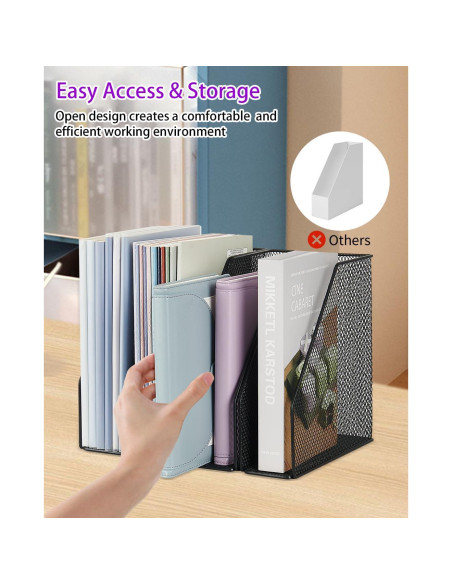 Organizador de Escritorio AUPSEN 4-Pack Malla Negro 9,07 kg