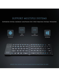 Teclado Bluetooth Plegable Geyes para iPhone y Android 2