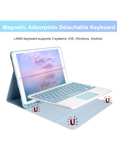 Funda Teclado Inalámbrico LAMA con Touchpad para iPad 10.2 2