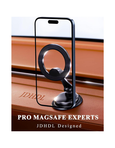 Soporte magnético para coche JDHDL MagSafe 360 Negro