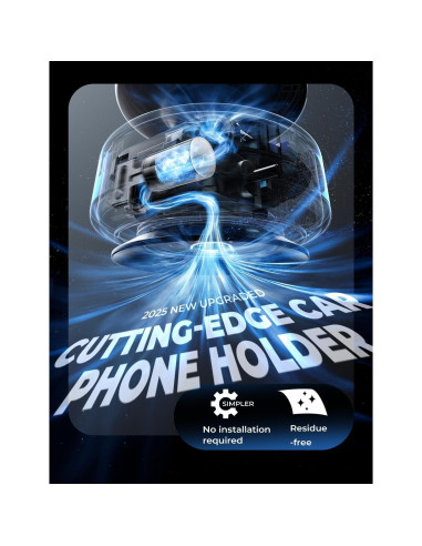 Soporte de Teléfono Magnético LISEN 360 Ajustable Plateado