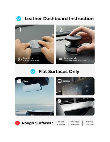 Soporte de Teléfono Magnético LISEN 360 Ajustable Plateado