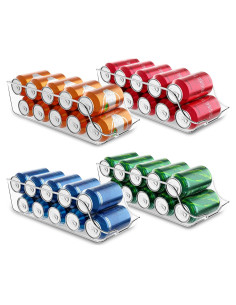 Organizador de Latas Utopia Kitchen - Juego de 4 Transparente