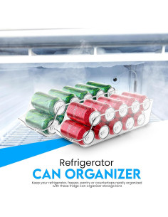 Organizador de Latas Utopia Kitchen - Juego de 4 Transparente 2