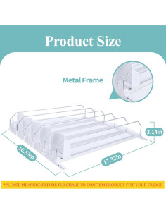 Organizador de Bebidas TYDIE para Nevera Ajustable 6 Latas 2