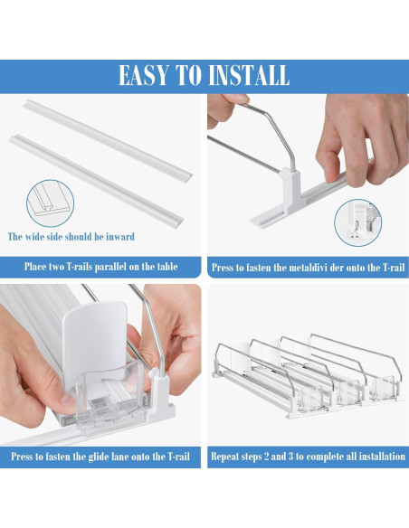 Organizador de Bebidas asika para Nevera 3 Filas Ajustable