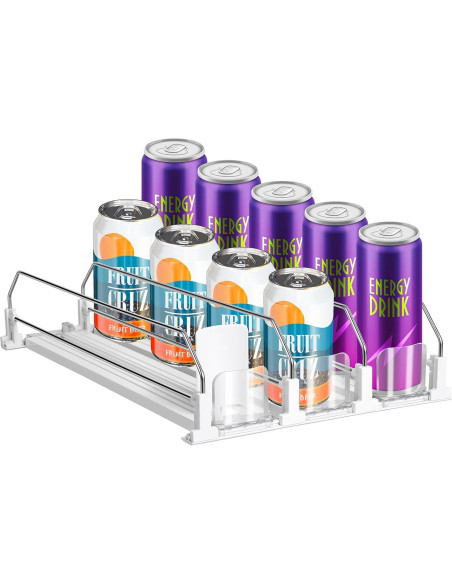 Organizador de Bebidas asika para Nevera 3 Filas Ajustable