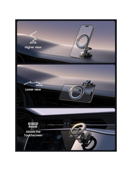 Soporte de Coche Lamicall MagSafe Todo Metal Ajustable
