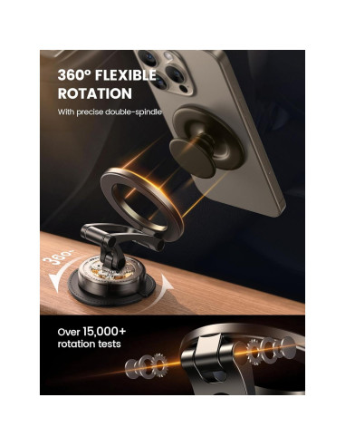 Soporte de Coche Lamicall MagSafe Todo Metal Ajustable