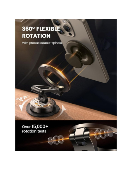 Soporte de Coche Lamicall MagSafe Todo Metal Ajustable