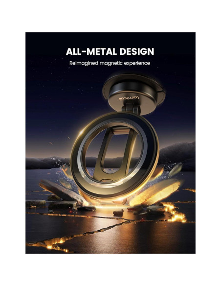 Soporte de Coche Lamicall MagSafe Todo Metal Ajustable