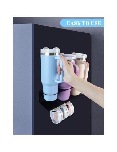 Organizador Magnético para Tazas Stanley 2PCS Negro