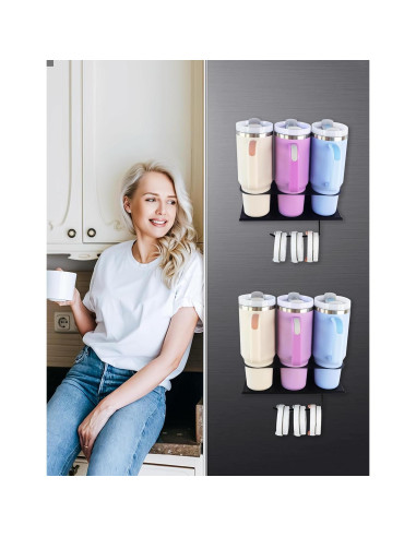 Organizador Magnético para Tazas Stanley 2PCS Negro