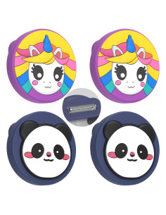 Soporte para AirTag Motande - Funda Silicona 4 Piezas Morado