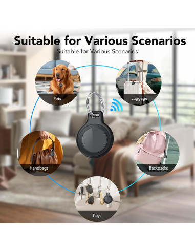 Rastreador Bluetooth Taobosec BF18 para Apple Find My - Paquete de 2