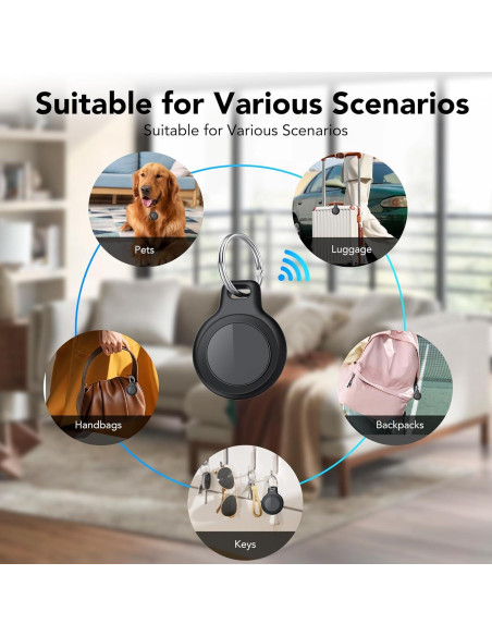 Rastreador Bluetooth Taobosec BF18 para Apple Find My - Paquete de 2 Rastreador Bluetooth Taobosec BF18 para Apple Find My - Paquete de 2