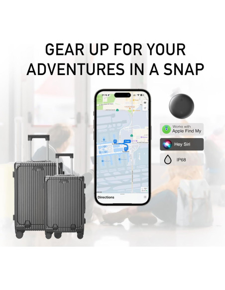 Air Tag 2 Pack RISEBEST - Rastreador Bluetooth Inteligente