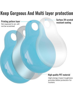 Funda para Airtag Lymor Azul Resistente al Polvo y Golpes 2