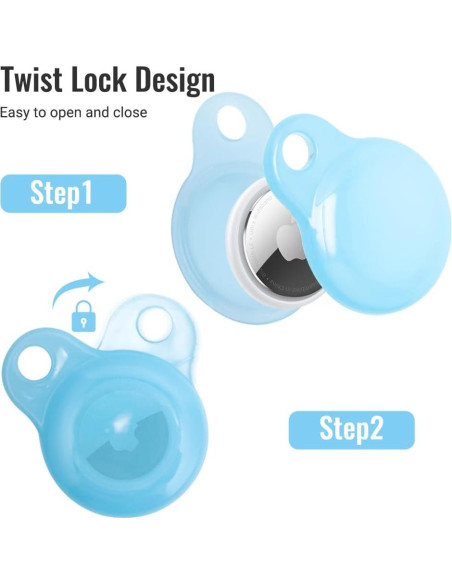 Funda para Airtag Lymor Azul Resistente al Polvo y Golpes